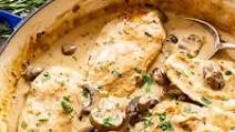 Chicken with Garlic Mushroom Sauce Chicken with Garlic Mushroom Sauce