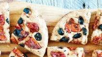 Wholemeal Spelt Focaccia with olives and tomatoes Wholemeal Spelt Focaccia with olives and tomatoes