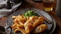 Fish and Chips with Mushy Peas Fish and Chips with Mushy Peas