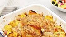 One Pan Greek Roast Chicken and Roast Potatoes One Pan Greek Roast Chicken and Roast Potatoes