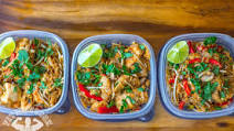 Healthy Chicken Pad Thai Meal Prep Healthy Chicken Pad Thai Meal Prep