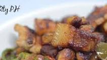 Adobong Kangkong with Fried Pork Adobong Kangkong with Fried Pork