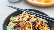 Mixed mushroom donburi (rice bowl) Mixed mushroom donburi (rice bowl)