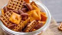 Five Minute Cheddar Almond Snack Mix Five Minute Cheddar Almond Snack Mix