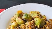 Sauteed Brussels Sprouts with Quinoa, Brown Rice and Wine Sauteed Brussels Sprouts with Quinoa, Brown Rice and Wine