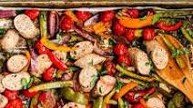 Sheet Pan Turkey Sausage and Peppers Sheet Pan Turkey Sausage and Peppers