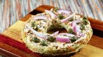 Everything Bagel Chaffle with Smoked Salmon Cream Cheese Everything Bagel Chaffle with Smoked Salmon Cream Cheese