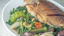 Inabraw Recipe (Boiled Vegetables with Fried Fish) Inabraw Recipe (Boiled Vegetables with Fried Fish)