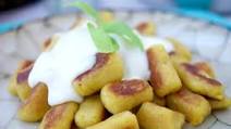Homemade Plantain Gnocchi with Four-Cheese Sauce Homemade Plantain Gnocchi with Four-Cheese Sauce