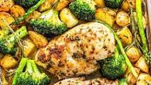 SHEET PAN GARLIC BUTTER CHICKEN SHEET PAN GARLIC BUTTER CHICKEN