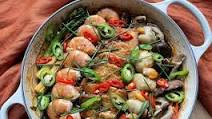 Chinese seafood clay pot stew Chinese seafood clay pot stew