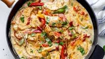Creamy Garlic Pesto Chicken Creamy Garlic Pesto Chicken