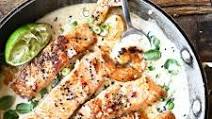 Coconut Miso Salmon with Shrimp Coconut Miso Salmon with Shrimp