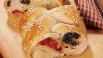 Braided Italian Flag Bread Braided Italian Flag Bread