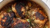 Dutch Oven Chicken Thighs Dutch Oven Chicken Thighs