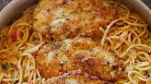 Italian Chicken Pasta in Creamy White Wine Parmesan Cheese Sauce Italian Chicken Pasta in Creamy White Wine Parmesan Cheese Sauce