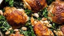 One-Pot Braised Chicken with Kale and White Beans One-Pot Braised Chicken with Kale and White Beans