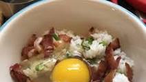 Creamy Rice with Egg and Bacon Creamy Rice with Egg and Bacon
