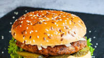 Meaty Vegan TVP Burger (Big Mac Style) Meaty Vegan TVP Burger (Big Mac Style)