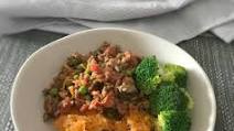 Savoury Mince with Sweet Potato Mash Savoury Mince with Sweet Potato Mash