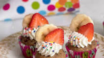 Dog Safe Strawberry and Banana Cupcakes Dog Safe Strawberry and Banana Cupcakes