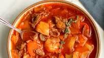 Beef Vegetable Soup with Cabbage Beef Vegetable Soup with Cabbage