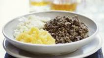 Haggis and mashed potatoes Haggis and mashed potatoes