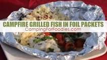 Campfire Grilled Fish In Foil Packets With White Wine And Garlic Sauce Camping Recipe Campfire Grilled Fish In Foil Packets With White Wine And Garlic Sauce Camping Recipe