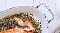 Citrus Baked Salmon With Teff Date Tabouli Citrus Baked Salmon With Teff Date Tabouli