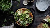 Cracker-style thin crust pizza! Cracker-style thin crust pizza!