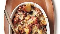 Turkey Sausage, Mushroom, and Potato Gratin Turkey Sausage, Mushroom, and Potato Gratin