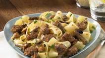 Pappardelle with Sizzled Italian Sausage and Mushrooms Pappardelle with Sizzled Italian Sausage and Mushrooms