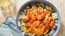 Hungarian-Style Chicken & Tomato Sauce over Zucchini Rice Hungarian-Style Chicken & Tomato Sauce over Zucchini Rice