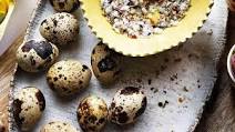 Quail eggs with fennel and chilli salt Quail eggs with fennel and chilli salt