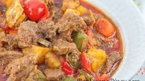 Kalderetang Kambing (Goat Stew) Kalderetang Kambing (Goat Stew)