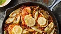 One-Skillet Salmon with Fennel & Sun-Dried Tomato Couscous One-Skillet Salmon with Fennel & Sun-Dried Tomato Couscous
