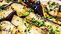 Lemon-laced roasted eggplant Lemon-laced roasted eggplant