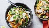 Thai red fish curry with noodles Thai red fish curry with noodles