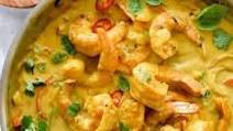 Shrimp In Thai Coconut Curry Sauce Shrimp In Thai Coconut Curry Sauce