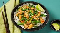 Thai Basil Chicken Stir-Fry with Lime, Green Beans & Jasmine Rice Thai Basil Chicken Stir-Fry with Lime, Green Beans & Jasmine Rice