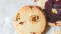 Edible Flower Shortbread Cookies Edible Flower Shortbread Cookies