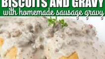 Biscuits with Southern Style Sausage Gravy Biscuits with Southern Style Sausage Gravy