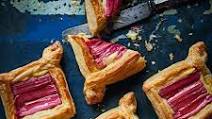 Rhubarb and custard Danish pastries Rhubarb and custard Danish pastries
