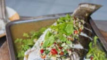 Steamed Fish w/ Lime and Garlic with Mark Wiens ปลากะพงนึ่งมะนาว Steamed Fish w/ Lime and Garlic with Mark Wiens ปลากะพงนึ่งมะนาว