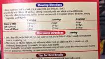 It's On The Box! ... Cream of Wheat It's On The Box! ... Cream of Wheat