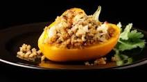 Stuffed Peppers with Vegetarian Haggis Stuffed Peppers with Vegetarian Haggis