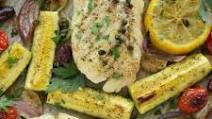 Mediterranean Cod Sheet Pan Dinner Mediterranean Cod Sheet Pan Dinner