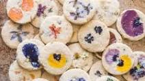 Gluten-Free Edible Flower Pistachio Shortbread Cookies Gluten-Free Edible Flower Pistachio Shortbread Cookies