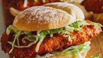 Baked Nashville Honey Hot Chicken Sandwiches Baked Nashville Honey Hot Chicken Sandwiches