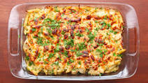 Cheesy Chicken Alfredo Pasta Bake Recipe by Tasty Cheesy Chicken Alfredo Pasta Bake Recipe by Tasty